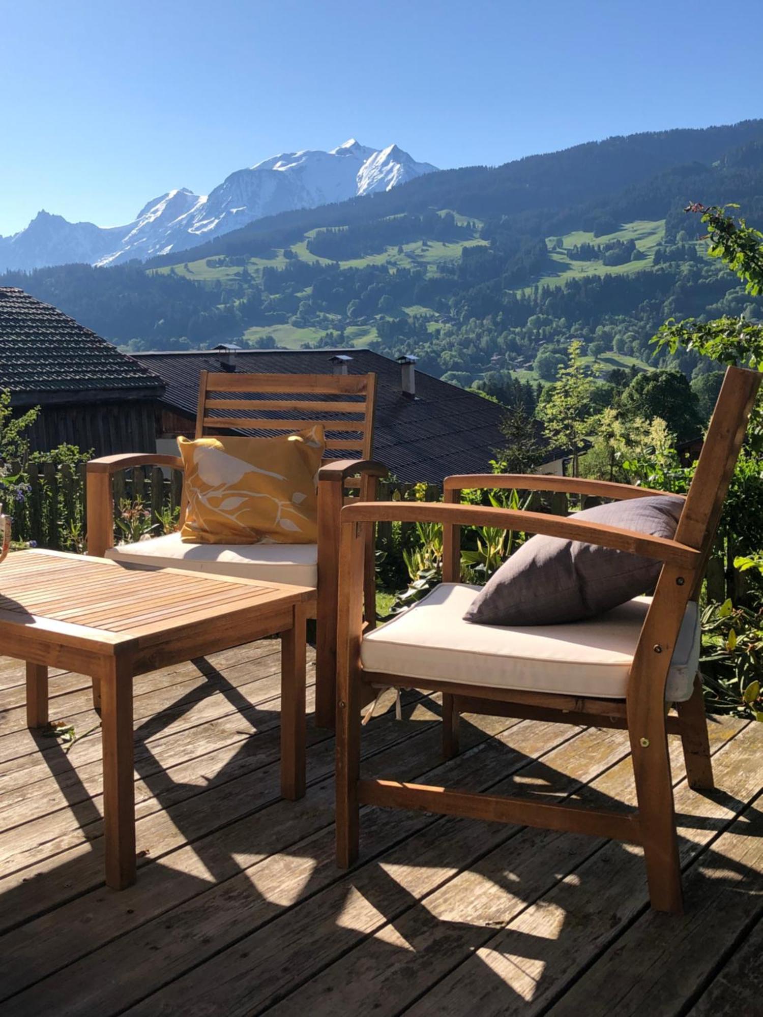 Chalet A Megeve-Vauvray - Grands Appartements , Vue Mont Blanc Demi-Quartier エクステリア 写真
