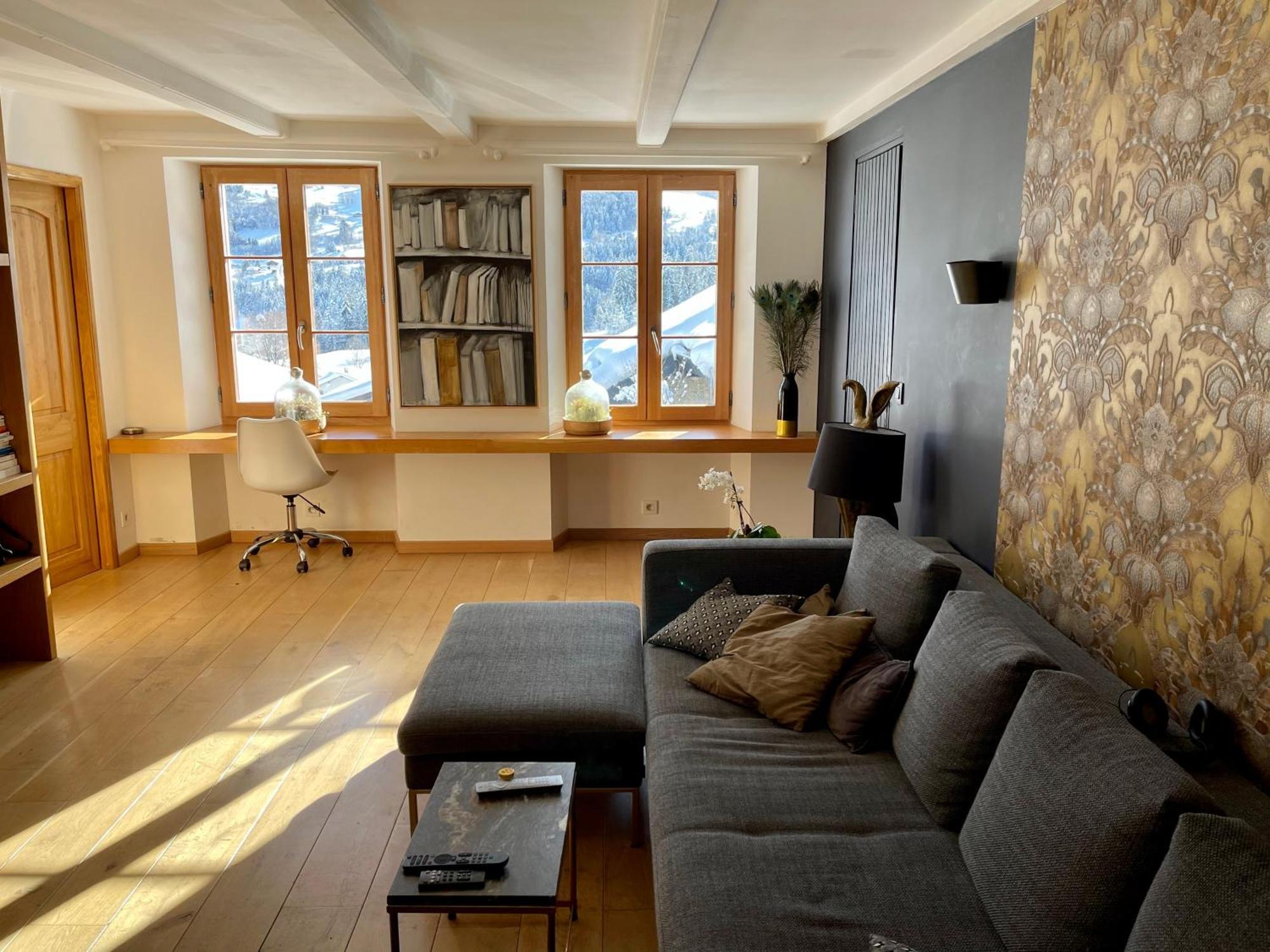 Chalet A Megeve-Vauvray - Grands Appartements , Vue Mont Blanc Demi-Quartier エクステリア 写真