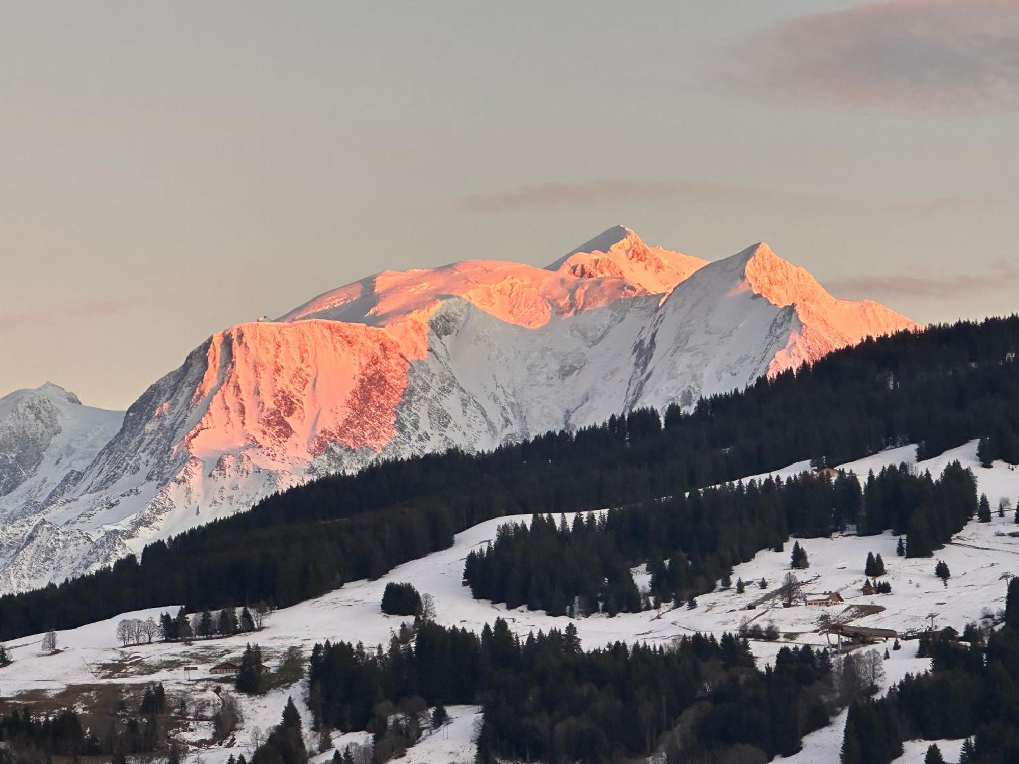 Chalet A Megeve-Vauvray - Grands Appartements , Vue Mont Blanc Demi-Quartier エクステリア 写真